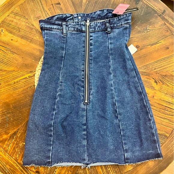 NWT!! Strapless Denim Dress - Picture 2 of 3
